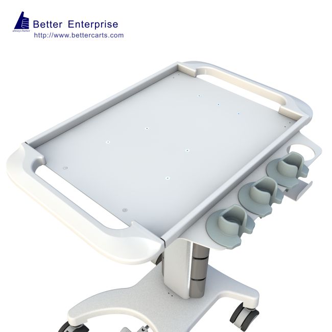 Ultrasound Cart Premium (Height Adjustable with 3 Probe Holders